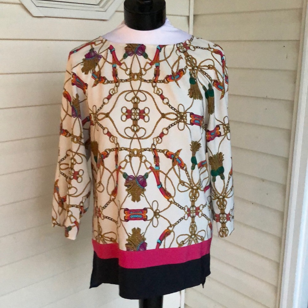 Ellen Tracey chain print tunic